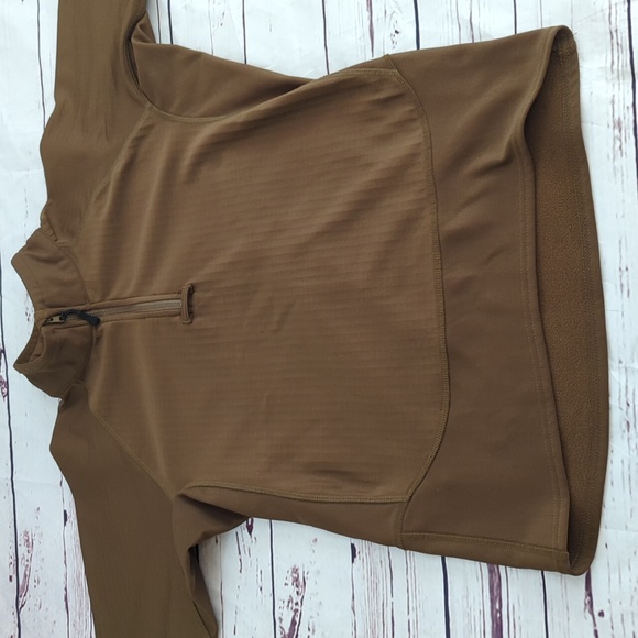 Tru Spec tactical shirt 1/4 zip fleece lined grid pull over, men's med - Picture 3 of 13